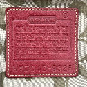 Coach Red Leather Handbag